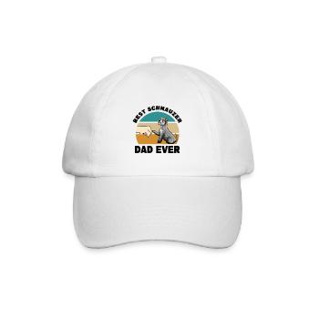 Schnauzer - Baseball Cap - white/white - Front