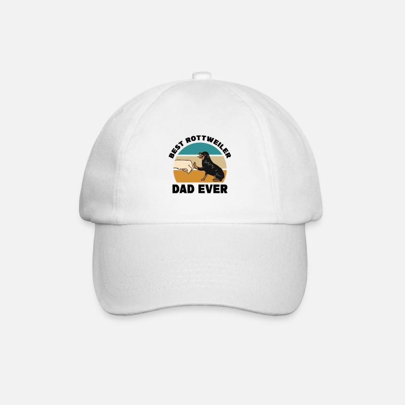 Rottweiler - Casquette classique - blanc/blanc