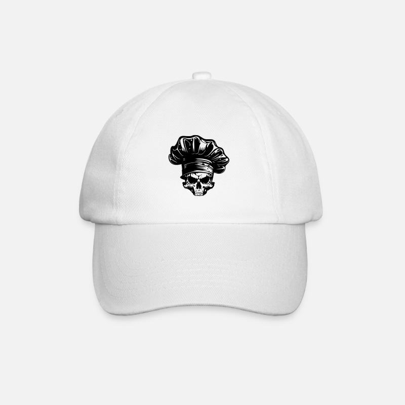 Chef Skeleton Chef - Baseball Cap - white/white