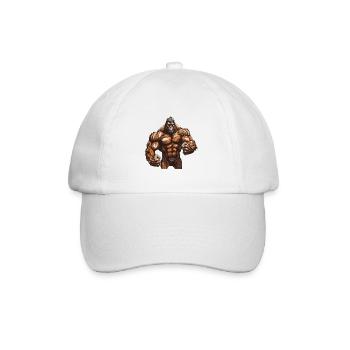 Gorille Muscles De Musculation - Casquette classique - blanc/blanc - Devant