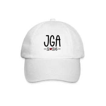 Ibiza 2024 Herz - Baseballkappe - Weiß/Weiß - Vorne