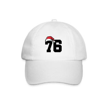 76 Number Christmas - Baseball Cap - white/white - Front