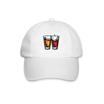 Tequila Glass Cheers Party - Casquette classique - blanc/blanc - Devant