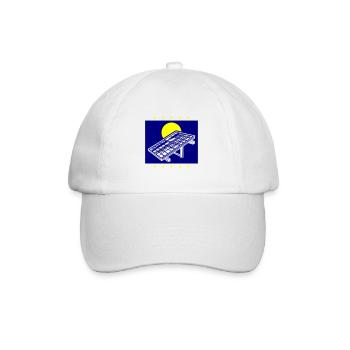 Photovoltaik Anlage Solar Energie - Baseballkappe - Weiß/Weiß - Vorne