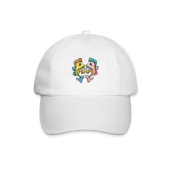 Seahorse Beer Funny Booze - Baseball Cap - white/white - Front