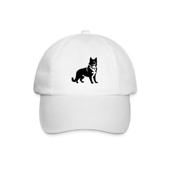 Akita Inu Dog - Baseball Cap - white/white - Front