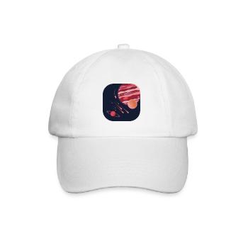 Planet red space planet space - Baseball Cap - white/white - Front