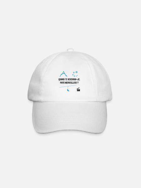 Quand te reverrai-je ? Les bronzés font du ski ! - Casquette classique - blanc/blanc
