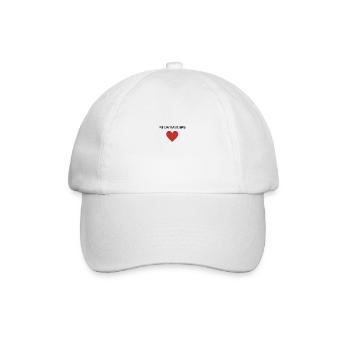 Du bist mein Lieblingsmensch. - Baseballkappe - Weiß/Weiß - Vorne