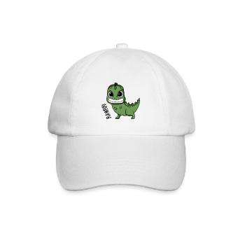 Bébé dinosaure en colère cadeau - Casquette classique - blanc/blanc - Devant