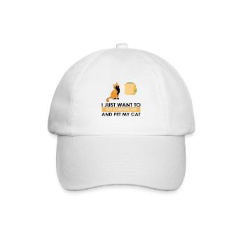 Sandwich et chats Love Cat Lovers Cadeau - Casquette classique - blanc/blanc - Devant