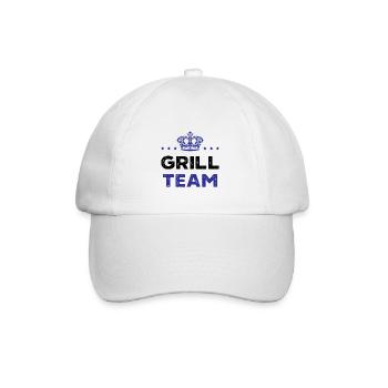 Grill Team - Baseballkappe - Weiß/Weiß - Vorne