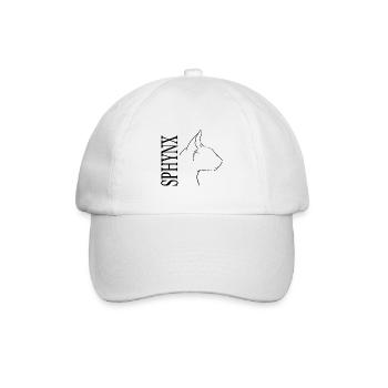 Sphynx Profile Cat Cat Wilsigns - Baseball Cap - white/white - Front