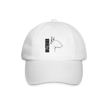 Bull Terrier Profile Dogs Dog Wilsigns - Baseball Cap - white/white - Front