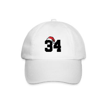 34 Numéro Noël - Casquette classique - blanc/blanc - Devant