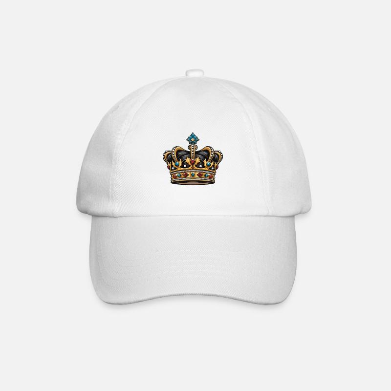 Crown Majesty Crown - Baseball Cap - white/white