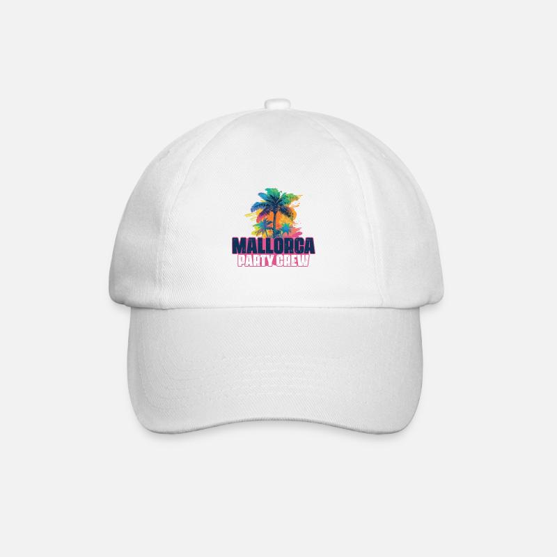 Mallorca Party Crew Urlaub - Baseballkappe - Weiß/Weiß