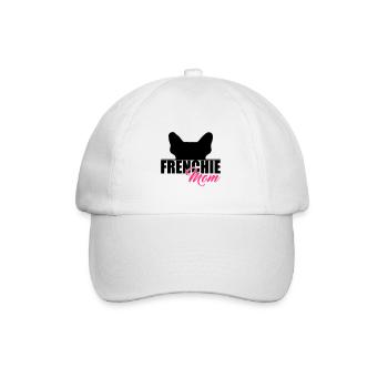FRENCHIE MOM French Bulldog Canine Dog - Baseball Cap - white/white - Front