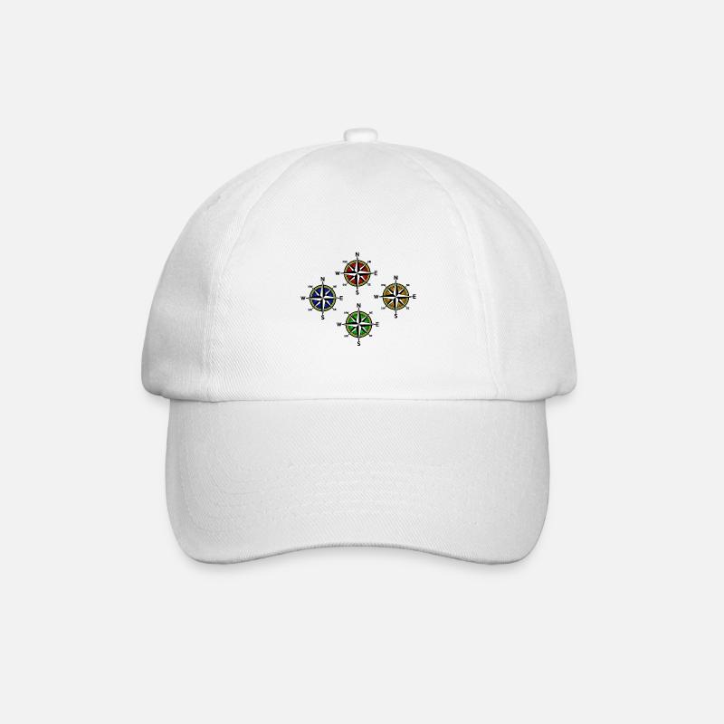 Boussole Nautique Windrose - Casquette classique - blanc/blanc