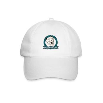West Highland White Terrier - Baseballkappe - Weiß/Weiß - Vorne