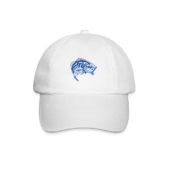 Pêche pêche pêche - Casquette classique - blanc/blanc - Devant