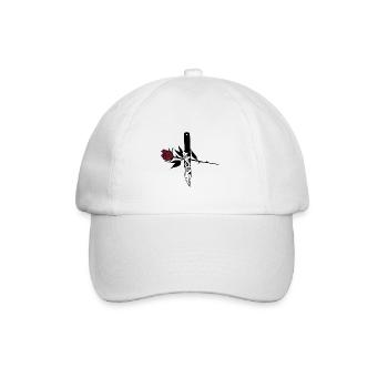 Rose & Knife - Baseball Cap - white/white - Front