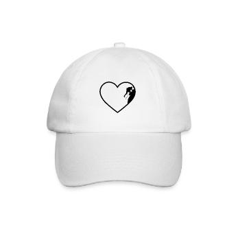 Heart 2 and Climbing - - Baseball Cap - white/white - Front