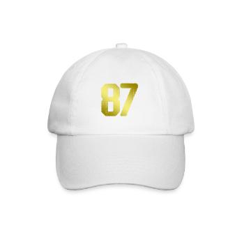 87 Number jersey - Baseball Cap - white/white - Front