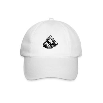Berge Symbol Mountains - Baseball Cap - white/white - Front