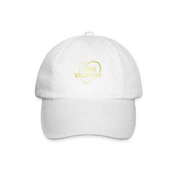 I love holiday heart - Baseball Cap - white/white - Front