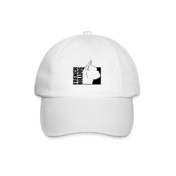 Profil Bouledogue Français Chiens Chien Wilsigns - Casquette classique - blanc/blanc - Devant