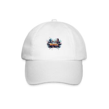 Street Art Revolution Cool Capot Graffiti Design - Casquette classique - blanc/blanc - Devant