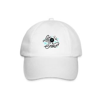 Qu’il neige - Casquette classique - blanc/blanc - Devant