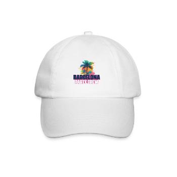 Vacances de l’équipage de fête à Barcelone - Casquette classique - blanc/blanc - Devant