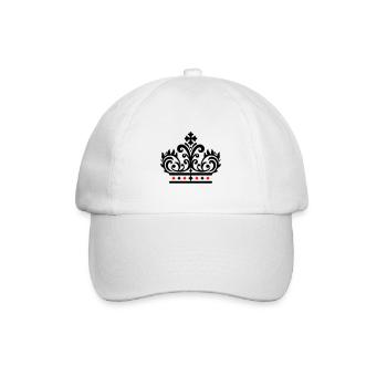 Crown Symbol - Baseball Cap - white/white - Front
