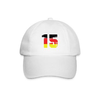15 Number Germany Jersey - Baseball Cap - white/white - Front