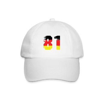 81 Numéro Allemagne Jersey - Casquette classique - blanc/blanc - Devant