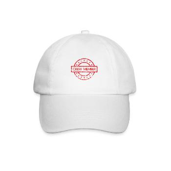 Crew Mitglied - Baseballkappe - Weiß/Weiß - Vorne