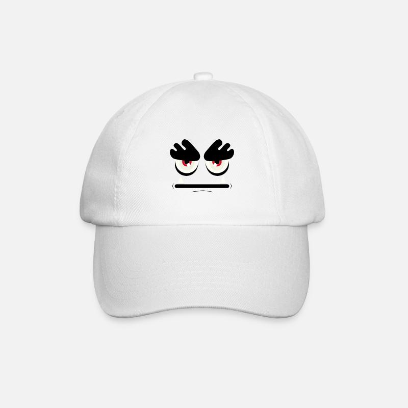 Visage de monstre - Casquette classique - blanc/blanc