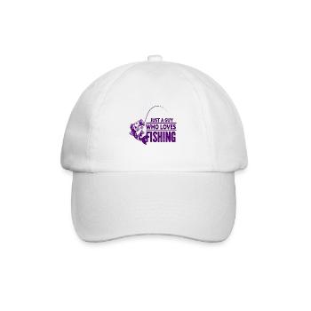 Angler Fishing Hook Fishing Rod Sport Fisherman - Baseball Cap - white/white - Front