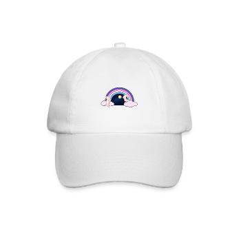 Rainbow Fantasy Rabbit Kids Moon Starry Sky - Baseball Cap - white/white - Front