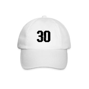 Maillot à 30 chiffres - Casquette classique - blanc/blanc - Devant