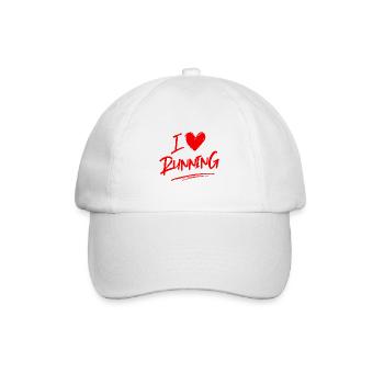 J’adore la course - Casquette classique - blanc/blanc - Devant