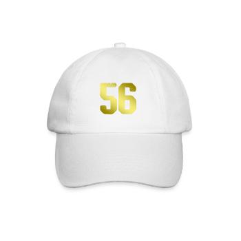 56 Number jersey - Baseball Cap - white/white - Front