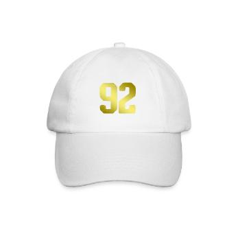 92 Number jersey - Baseball Cap - white/white - Front