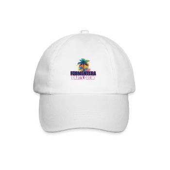 Vacances de l’équipage de fête de Formentera - Casquette classique - blanc/blanc - Devant