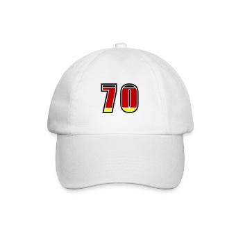 70 Number Germany Jersey - Baseball Cap - white/white - Front