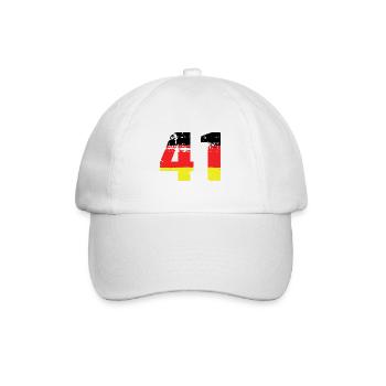 41 Numéro Allemagne Jersey - Casquette classique - blanc/blanc - Devant