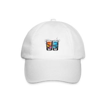 Verre à tequila - Casquette classique - blanc/blanc - Devant