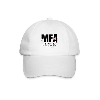 Arzthelferin We Fix It MFA - Baseballkappe - Weiß/Weiß - Vorne